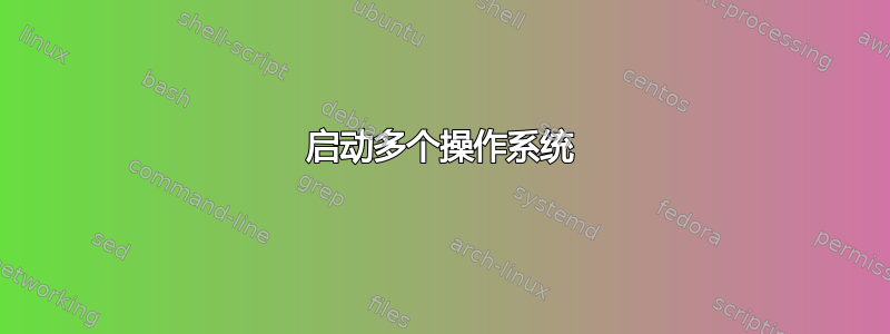 启动多个操作系统