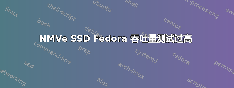 NMVe SSD Fedora 吞吐量测试过高