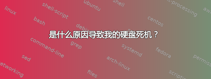 是什么原因导致我的硬盘死机？