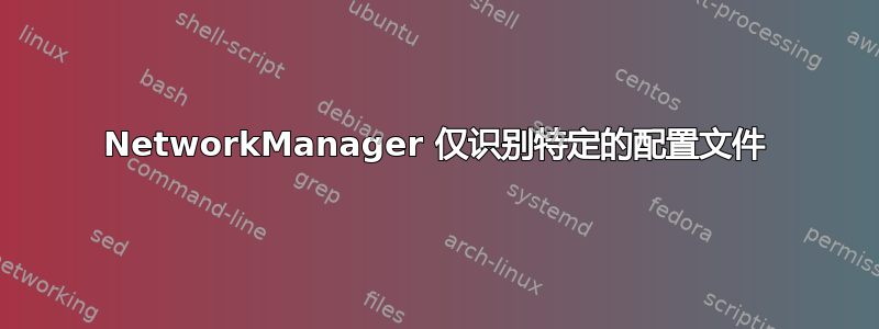 NetworkManager 仅识别特定的配置文件