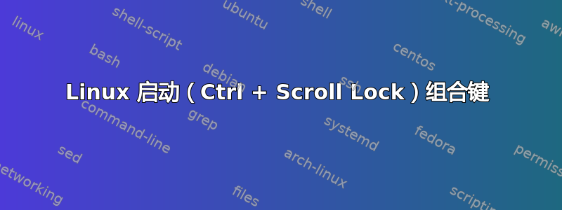 Linux 启动（Ctrl + Scroll Lock）组合键