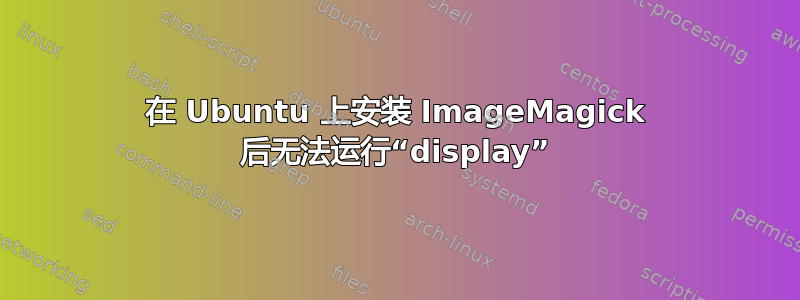 在 Ubuntu 上安装 ImageMagick 后无法运行“display”