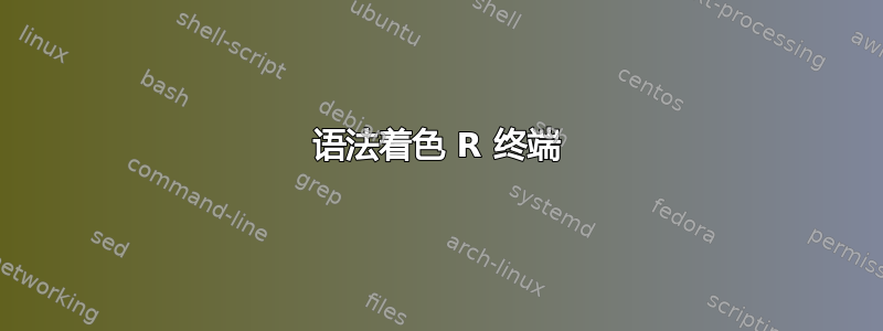 语法着色 R 终端