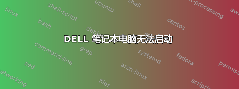 DELL 笔记本电脑无法启动