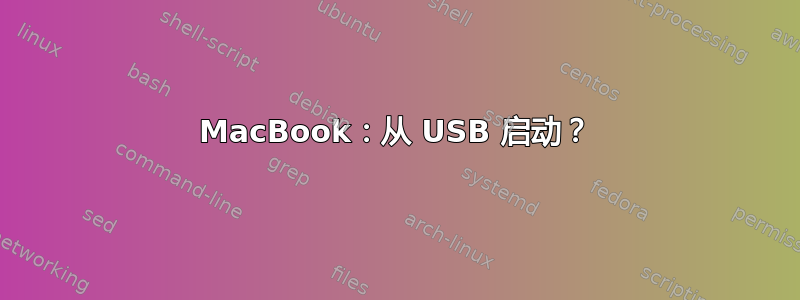 MacBook：从 USB 启动？