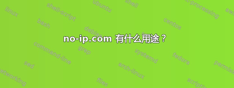 no-ip.com 有什么用途？