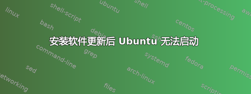 安装软件更新后 Ubuntu 无法启动