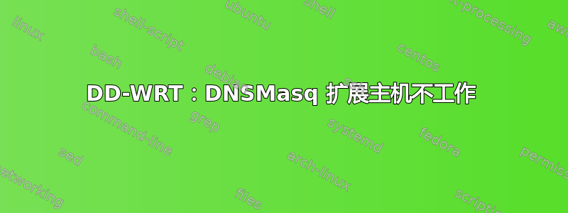 DD-WRT：DNSMasq 扩展主机不工作