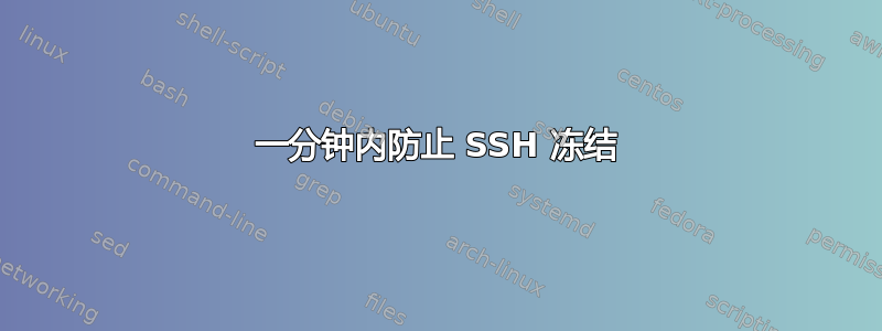 一分钟内防止 SSH 冻结