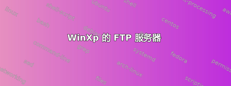 WinXp 的 FTP 服务器