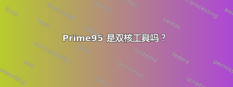 Prime95 是双核工具吗？