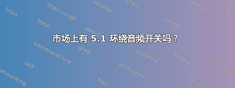 市场上有 5.1 环绕音频开关吗？