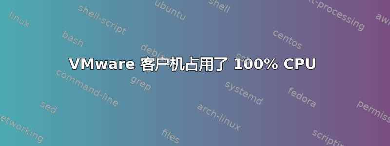 VMware 客户机占用了 100% CPU