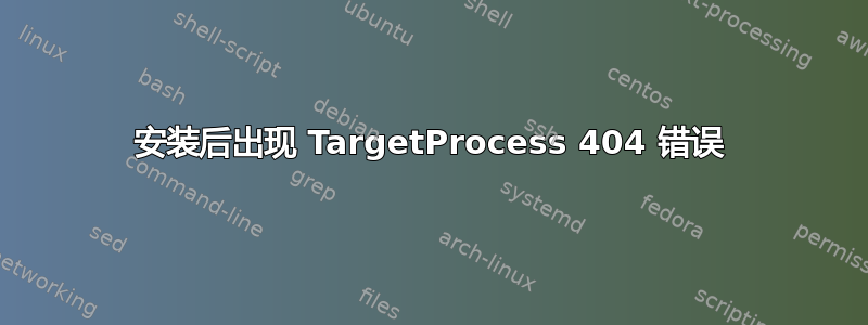 安装后出现 TargetProcess 404 错误