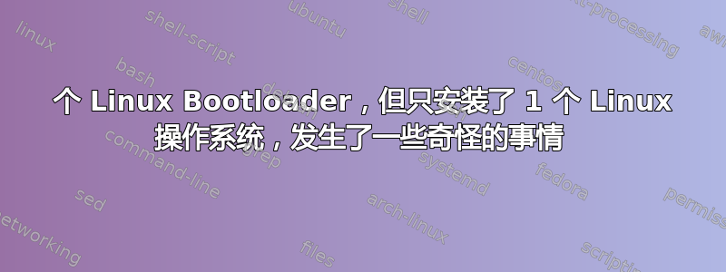 2 个 Linux Bootloader，但只安装了 1 个 Linux 操作系统，发生了一些奇怪的事情