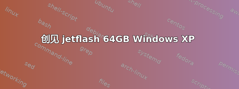 创见 jetflash 64GB Windows XP