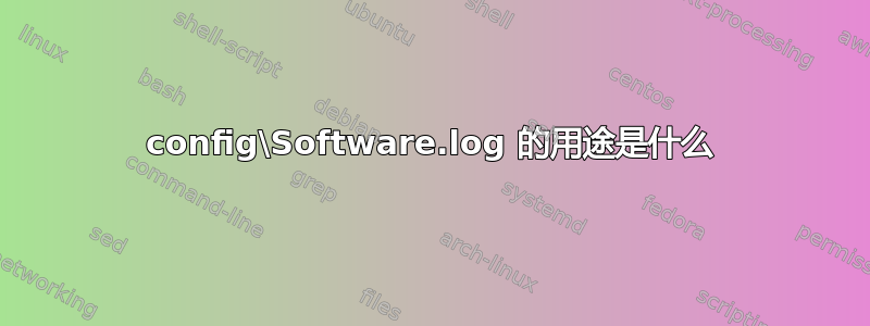 config\Software.log 的用途是什么