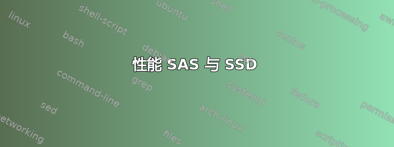 性能 SAS 与 SSD