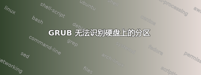 GRUB 无法识别硬盘上的分区