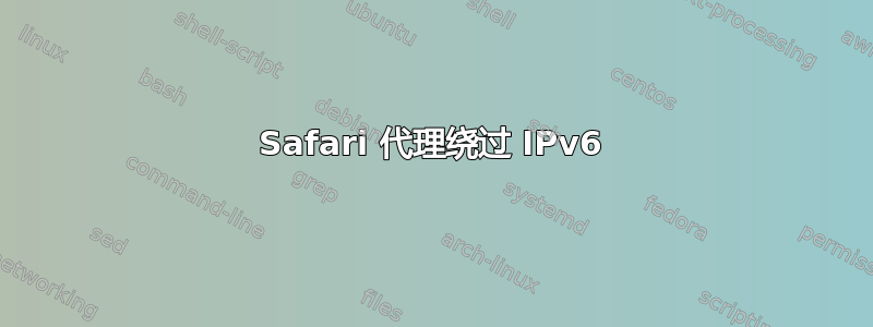 Safari 代理绕过 IPv6