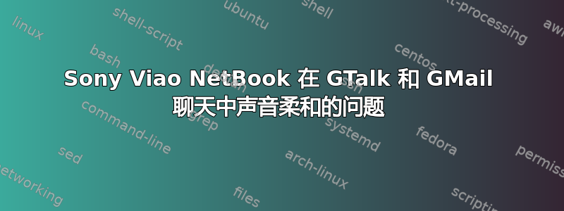 Sony Viao NetBook 在 GTalk 和 GMail 聊天中声音柔和的问题