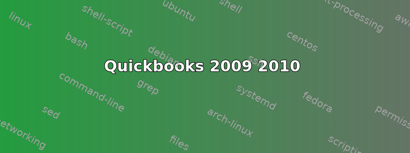 Quickbooks 2009 2010