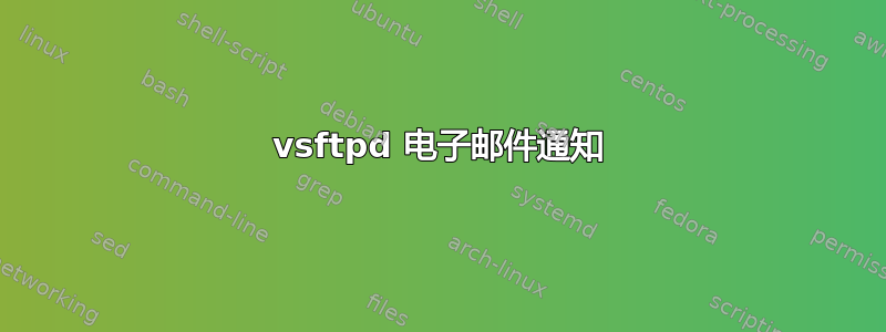 vsftpd 电子邮件通知