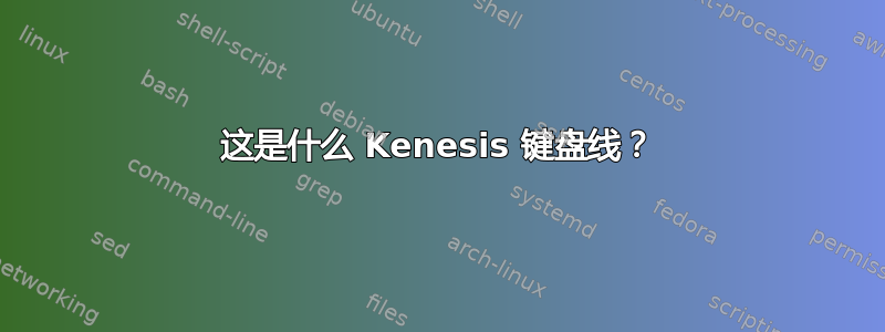 这是什么 Kenesis 键盘线？