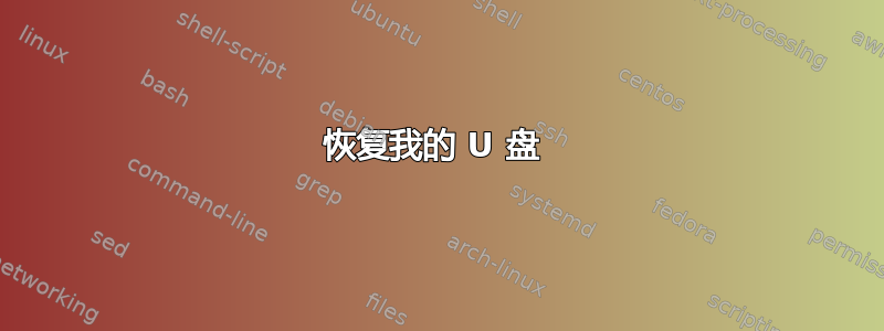 恢复我的 U 盘 