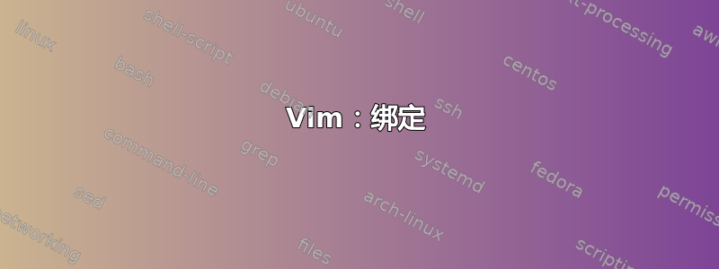 Vim：绑定