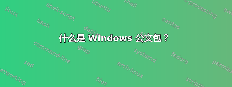 什么是 Windows 公文包？