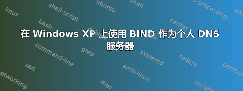 在 Windows XP 上使用 BIND 作为个人 DNS 服务器