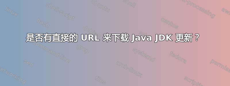 是否有直接的 URL 来下载 Java JDK 更新？