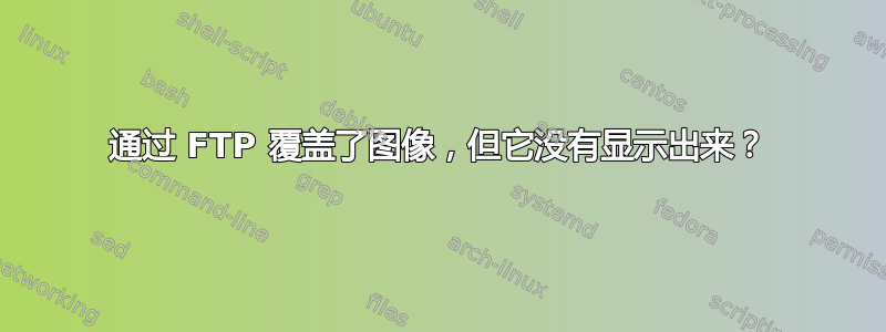 通过 FTP 覆盖了图像，但它没有显示出来？