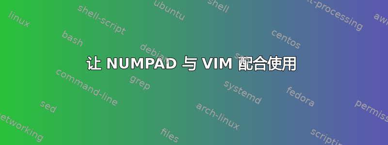 让 NUMPAD 与 VIM 配合使用