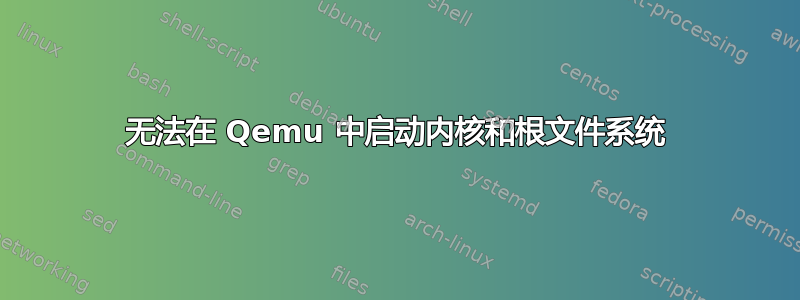 无法在 Qemu 中启动内核和根文件系统