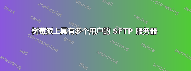 树莓派上具有多个用户的 SFTP 服务器