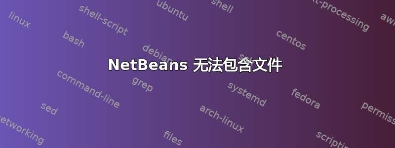 NetBeans 无法包含文件