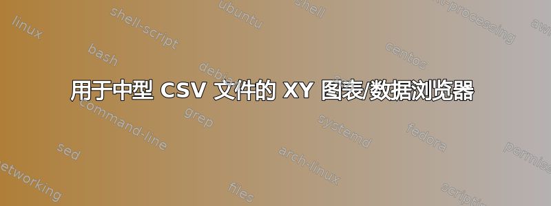 用于中型 CSV 文件的 XY 图表/数据浏览器