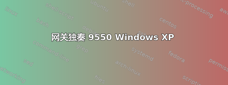 网关独奏 9550 Windows XP