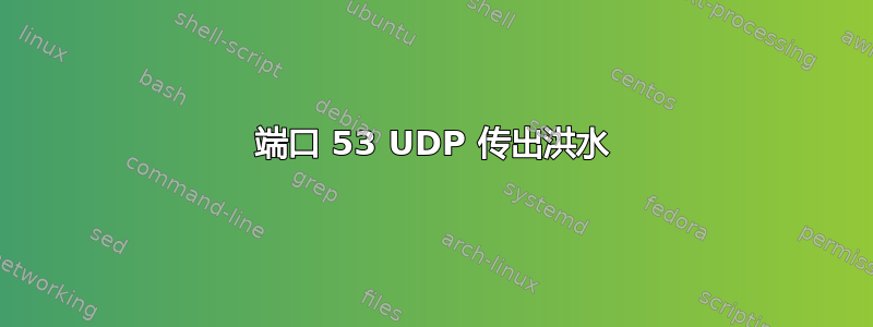 端口 53 UDP 传出洪水