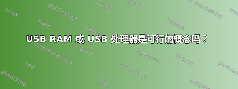 USB RAM 或 USB 处理器是可行的概念吗？