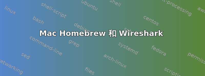 Mac Homebrew 和 Wireshark