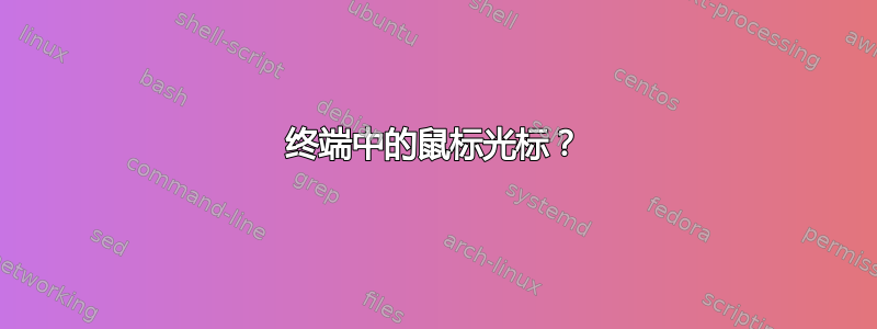 终端中的鼠标光标？