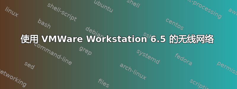 使用 VMWare Workstation 6.5 的无线网络