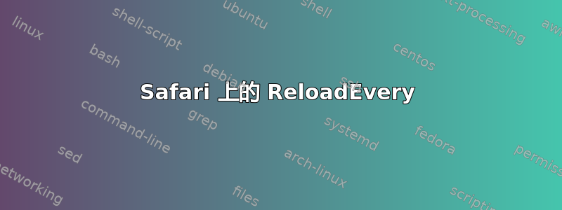 Safari 上的 ReloadEvery