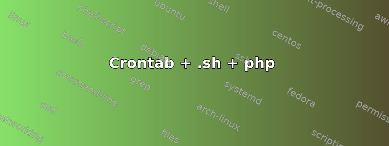 Crontab + .sh + php