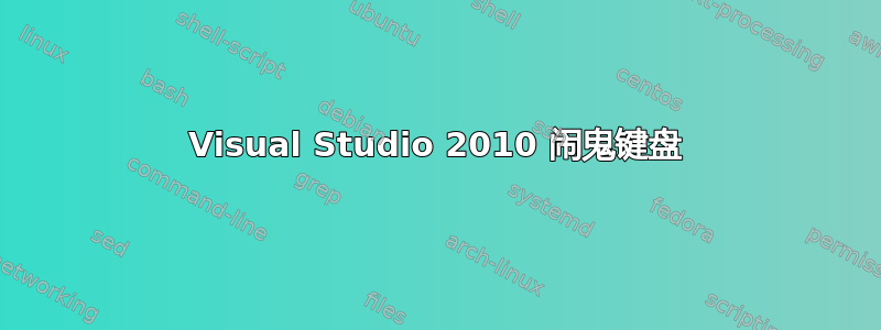 Visual Studio 2010 闹鬼键盘