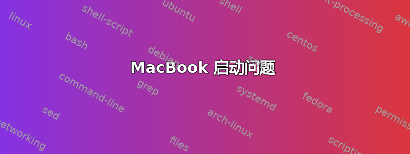 MacBook 启动问题