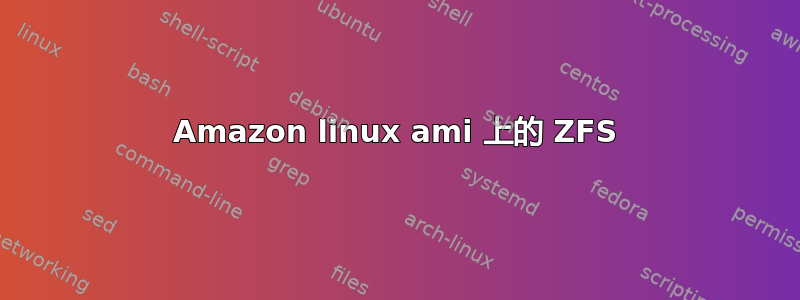 Amazon linux ami 上的 ZFS